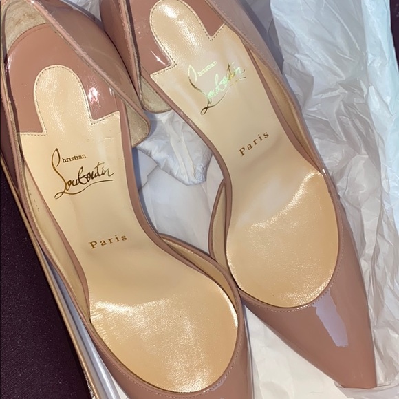 COPY - Iriza Patent Half-d'Orsay 100mm Red Sole P… - Picture 4 of 9